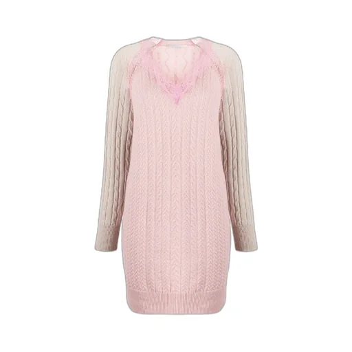 Stitched Knitted Wool Dress