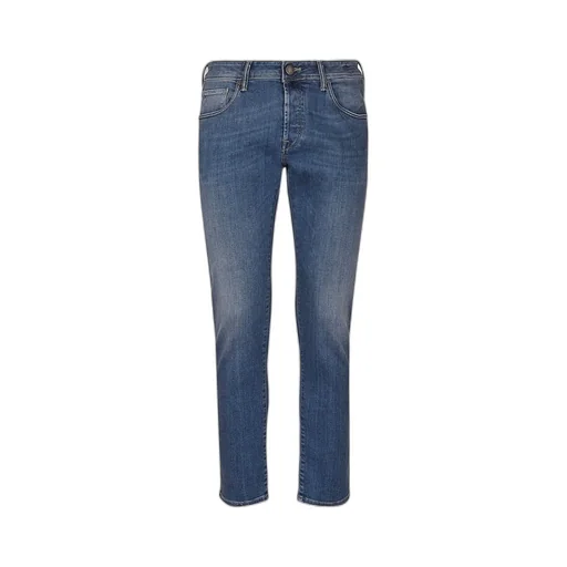 Logo-Patch Tapered Jeans