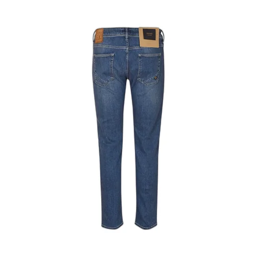 Logo-Patch Tapered Jeans