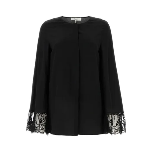 Lace-Detailing Blouse