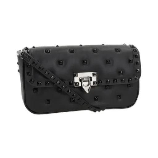Valentino Garavani Rockstud Foldover Top Shoulder Bag