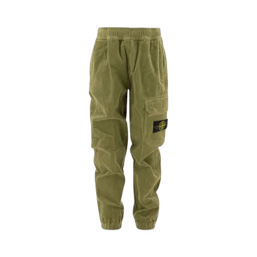 Stone Island Junior Compass-Badge Elasticated Waistband Trousers