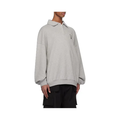 We11Done Polo Collar Logo Sweater