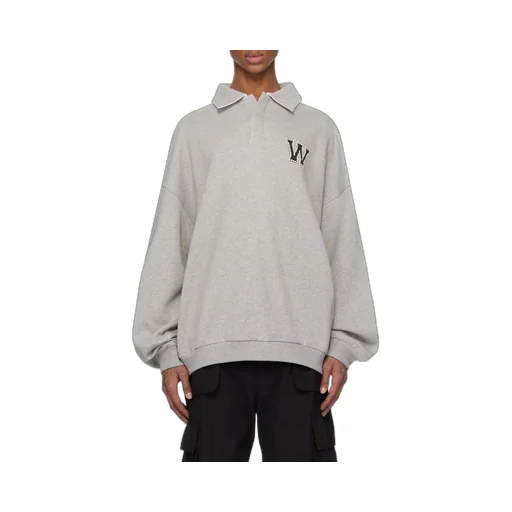 We11Done Polo Collar Logo Sweater