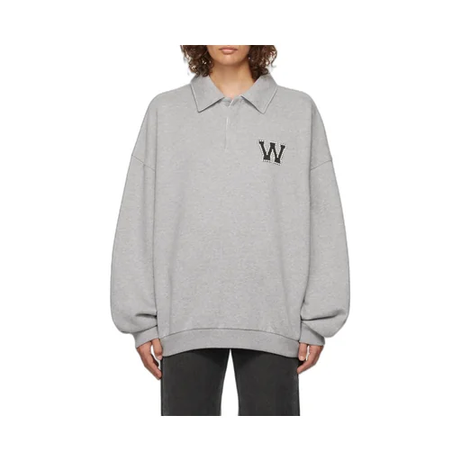 We11Done Polo Collar Logo Sweater