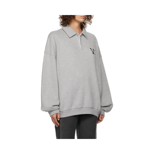 We11Done Polo Collar Logo Sweater