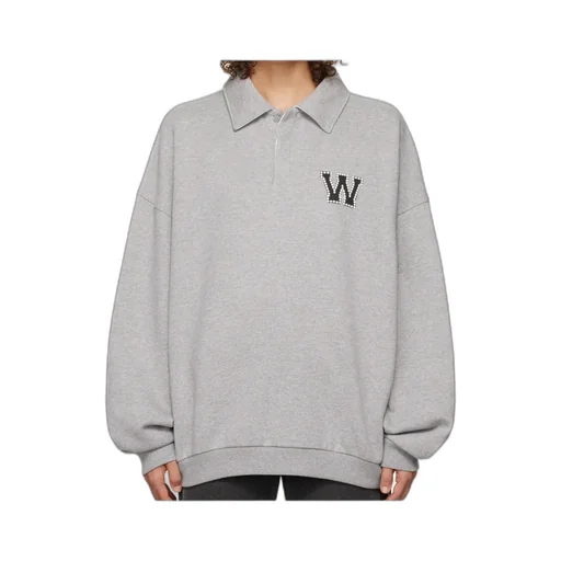 We11Done Polo Collar Logo Sweater