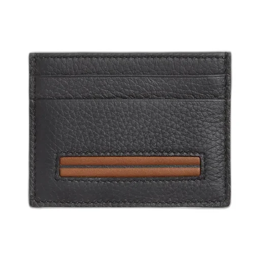 Zegna Logo Embossed Card Holder