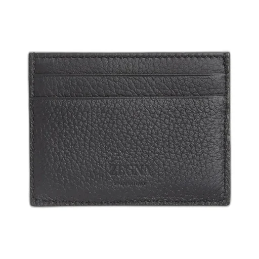 Zegna Logo Embossed Card Holder