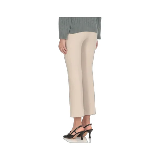 Peserico High Waist Pressed Crease Trousers