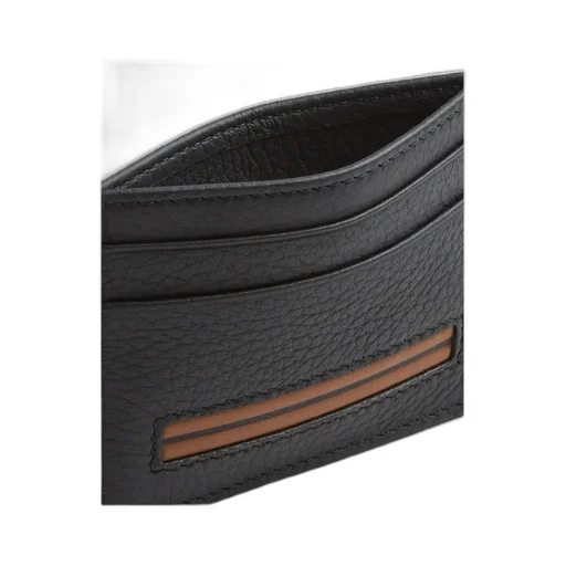 Zegna Logo Embossed Card Holder
