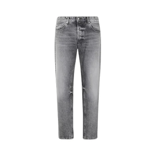 Denim Trousers With Belt Loops