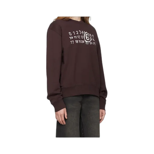 Mm6 Maison Margiela Numbers-Printed Crewneck Sweatshirt