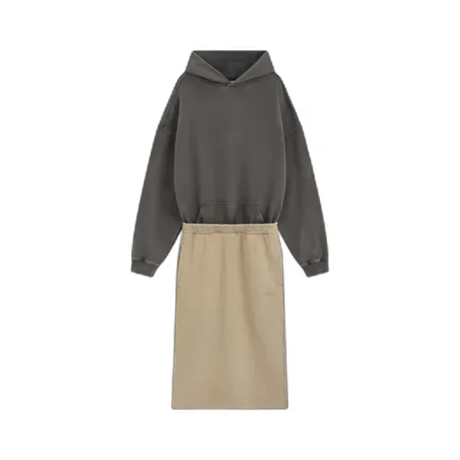 Layered Hooded Dress