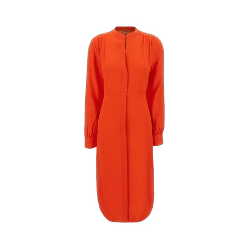 Boss Hugo Boss Long Sleeved Belted Midi Dress