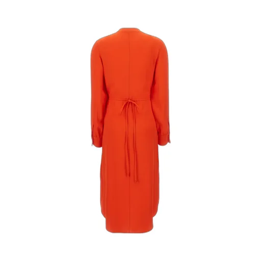 Boss Hugo Boss Long Sleeved Belted Midi Dress