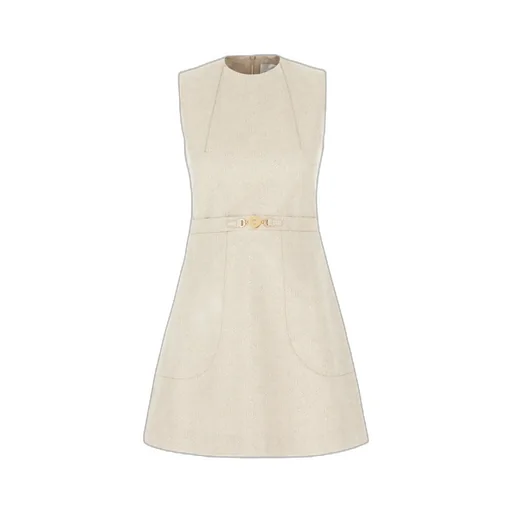 Patou Coin Plaque Detailed Sleeveless Dress