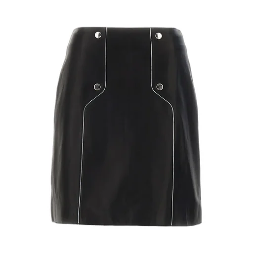 Boss Hugo Boss Logo Lettering Leather Mini Skirt