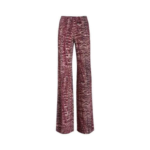 Alberta Ferretti Graphic Printed Wide-Leg Trousers