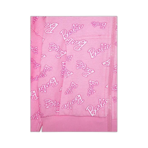 X Barbie Logo-Print Hoodie