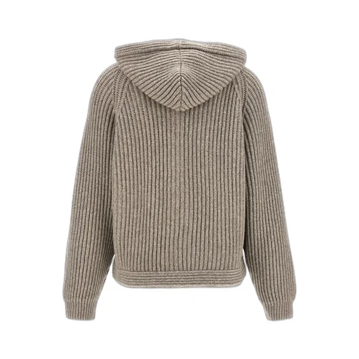 Brunello Cucinelli Ribbed Hooded Cardigan