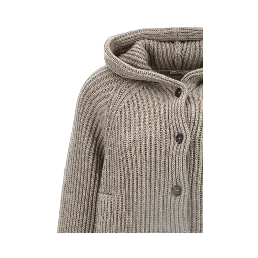 Brunello Cucinelli Ribbed Hooded Cardigan