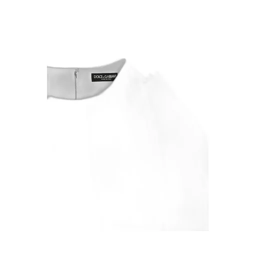 Puff-Sleeve Cotton Dress
