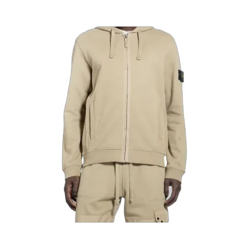 Stone Island Logo-Patch Zipped Hoodie
