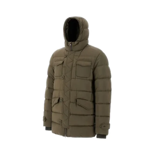Herno Long-Sleeved Hooded Padded Jacket