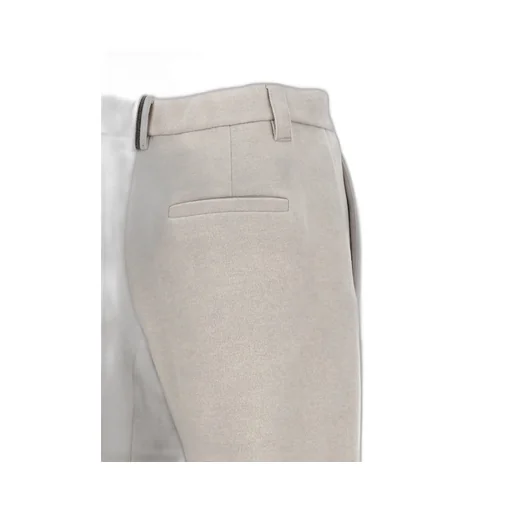 Brunello Cucinelli Buttoned Edged Hem Trousers