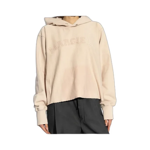 Maison Margiela Logo Embroidered Long-Sleeve Hoodie
