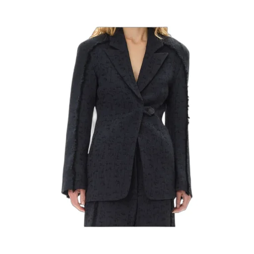 Black Tweed Suiting Blazer