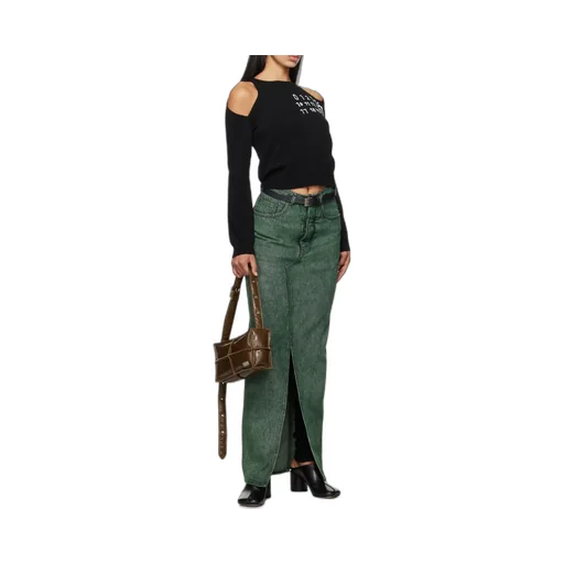 Long Denim Skirt