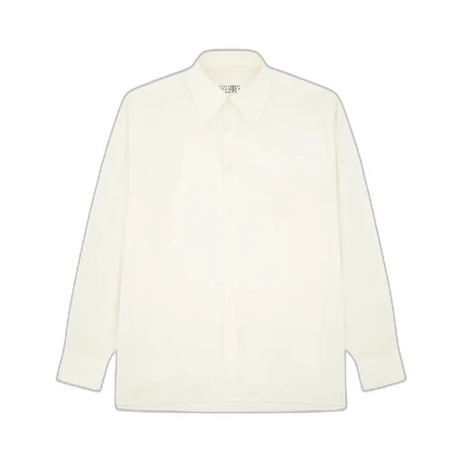 Mm6 Maison Margiela Logo-Printed Poplin Shirt