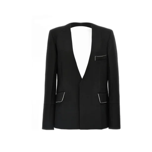Victoria Beckham Open Back Collarless Jacket