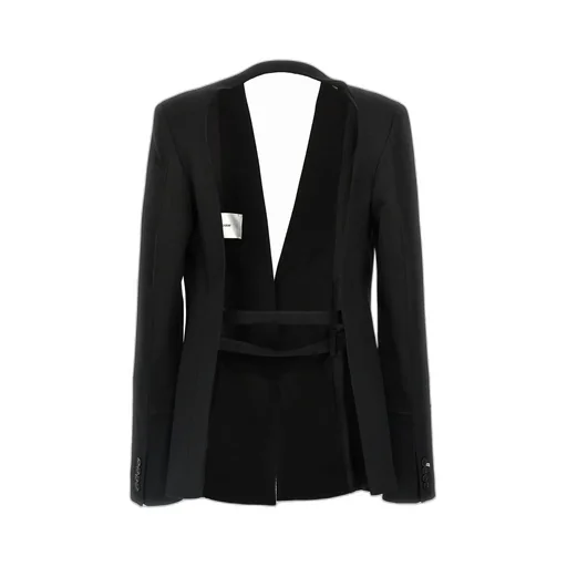 Victoria Beckham Open Back Collarless Jacket