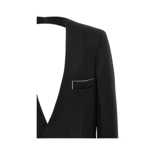 Victoria Beckham Open Back Collarless Jacket