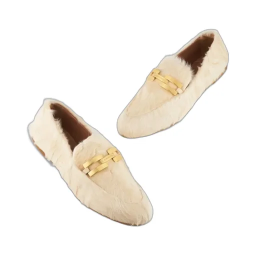 Aquazzura Furry Brandi Mocassins