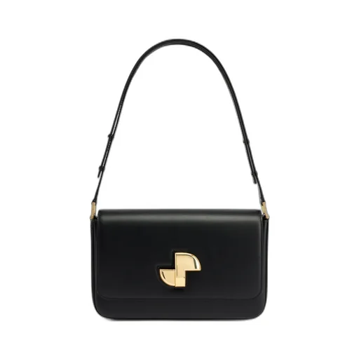 Patou Le Patou Lock Foldover Top Shoulder Bag