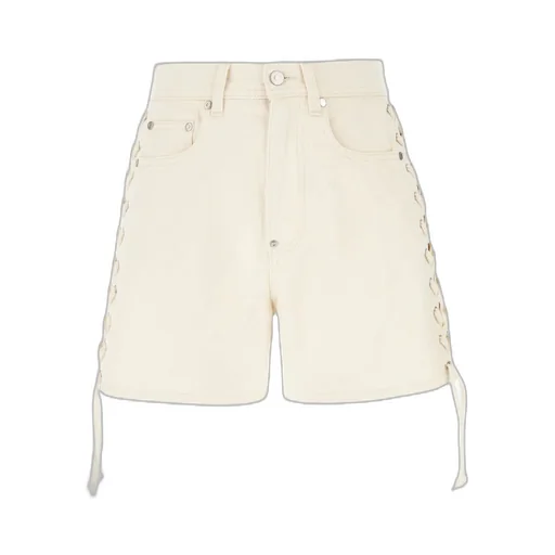 Stella Mccartney Side Lace-Up Detailed Twill Shorts