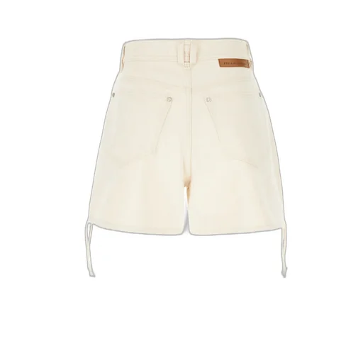 Stella Mccartney Side Lace-Up Detailed Twill Shorts