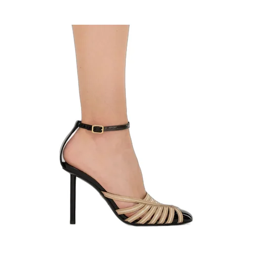 High-Heeled Sandals With Thin Ankle Straps