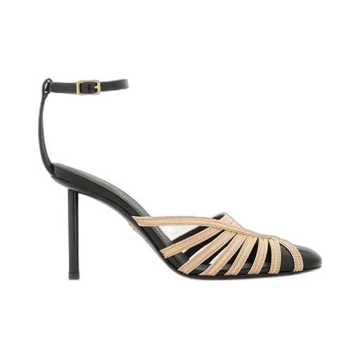 High-Heeled Sandals With Thin Ankle Straps
