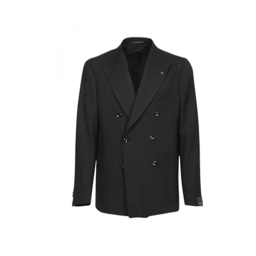 Tagliatore Logo Plaque Double-Breasted Blazer