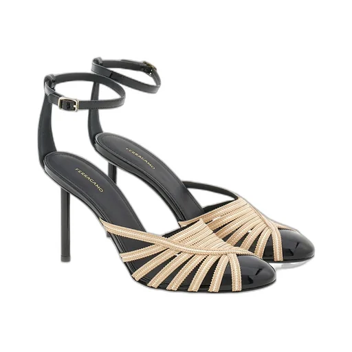 High-Heeled Sandals With Thin Ankle Straps
