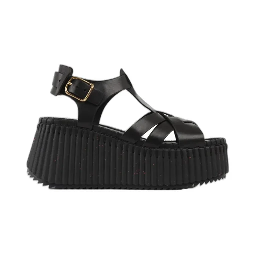 Chloé Nama Wedge Sandals