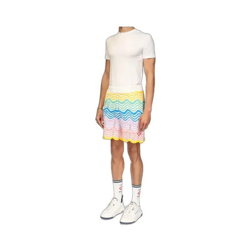 Casablanca Gradient Wave Knit Shorts