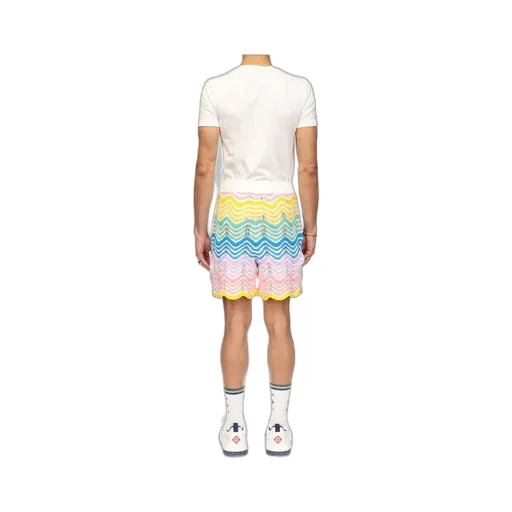 Casablanca Gradient Wave Knit Shorts