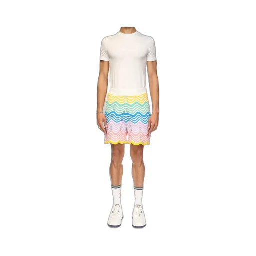 Casablanca Gradient Wave Knit Shorts