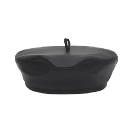 Smooth-Grain Leather Beret
